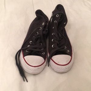 Barely worn lace converse high tops.